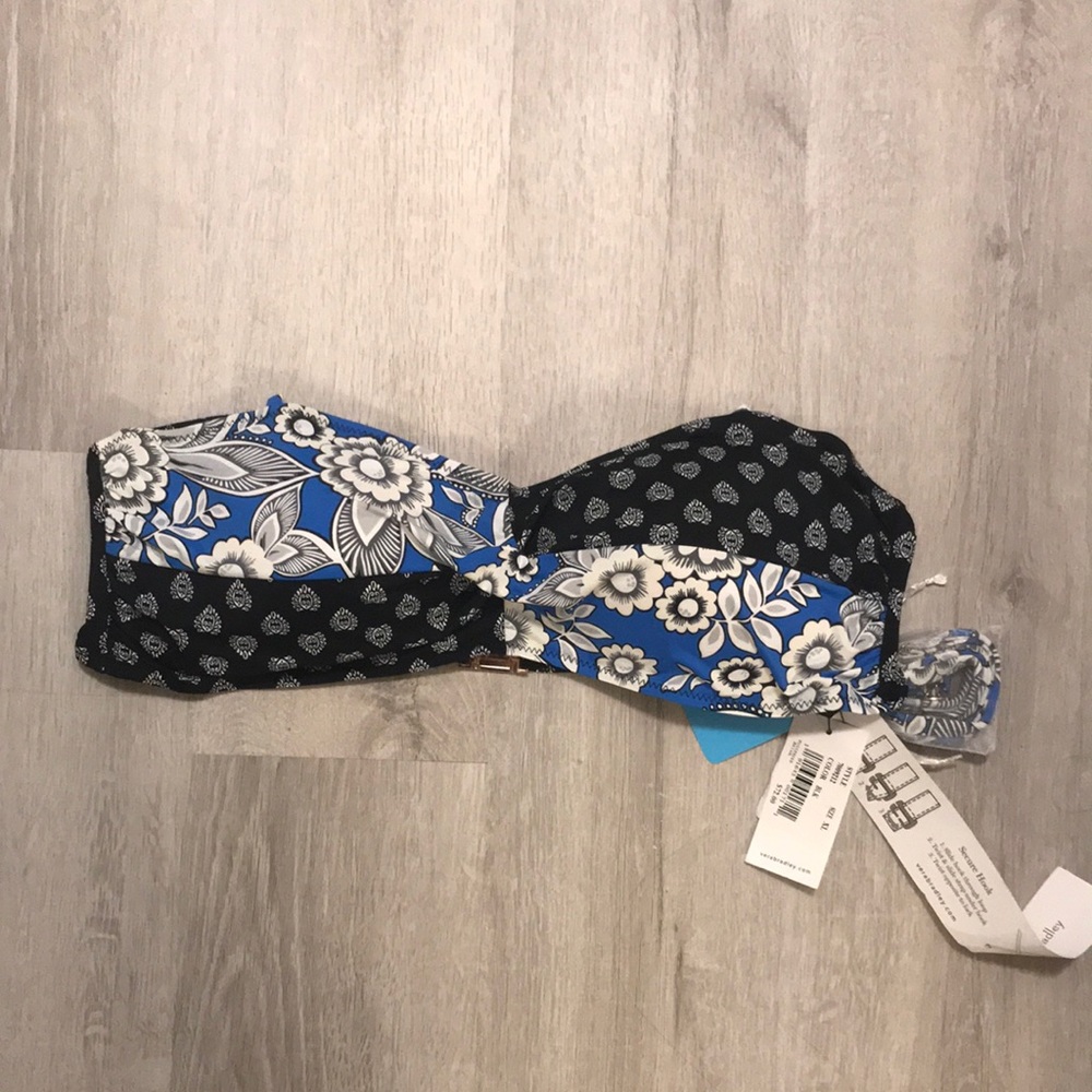CLEAR OUT SALE*** Vera Bradley floral and black bikini top